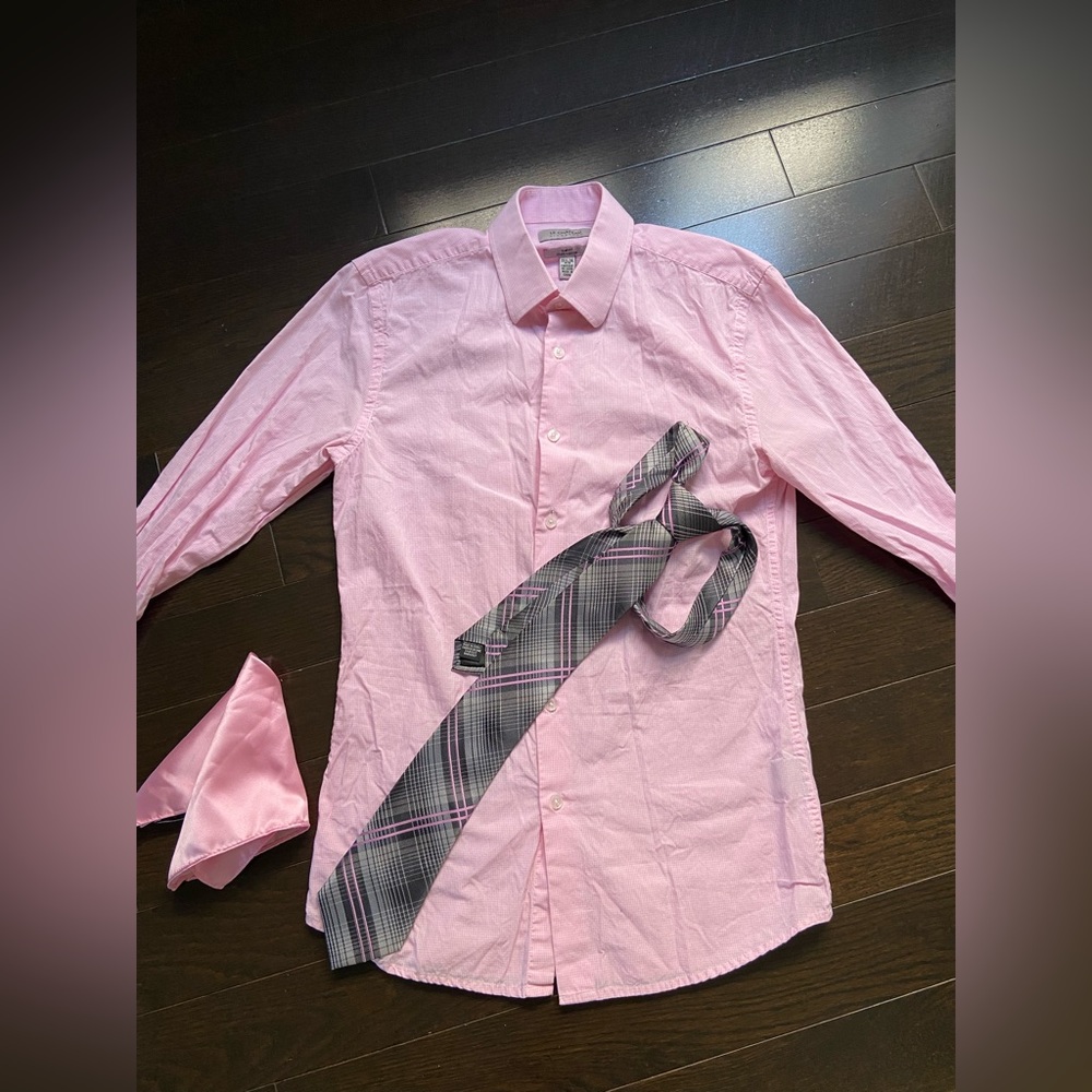 Dress Shirt, Tie and Handkerchief for Men from Le Chateau